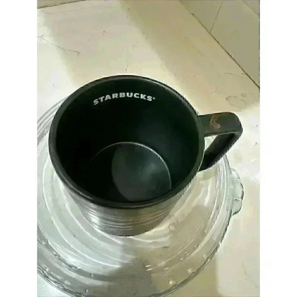 Copper and Green Starbucks Coffee Tea Mug 12oz Dishwasher Safe Swirl Wave Mug - Picture 12 of 14